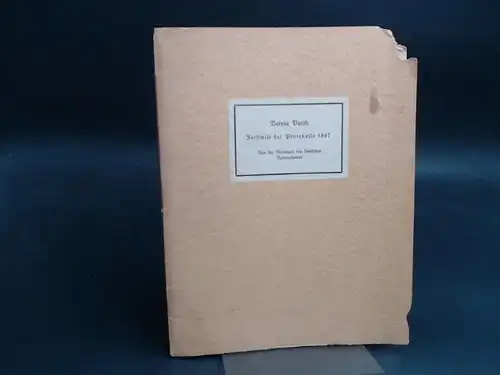 Institut für Literatur- und Theaterwissenschaft zu Kiel (Hg.): Verein Durch. Facsimile [Faksimile] der Protokolle 1887. Aus der Werdezeit des deutschen Naturalismus. 