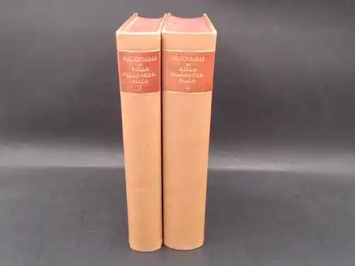 Thucydidis: 2 Bücher zusammen - Thucydidis de bello peloponnesiaco libri octo. Recensuit et explicavit Fridericus Henricus Bothe. Erster und zweiter Band. 