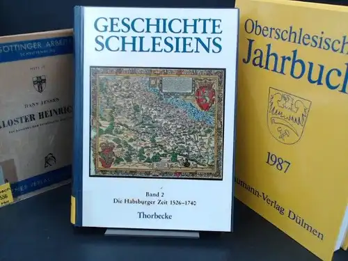 Petry, Ludwig (Hg.) und Josef Joachim Menzel (Hg.): 1 Buch und 2 Zugaben - Geschichte Schlesiens. Band 2. Die Habsburger Zeit 1526 - 1740. Zugaben: 1) Hans-Ludwig Abmeier (Hg.) u.a.: Oberschlesisches Jahrbuch. Band 3: 1987; 2) Hans Jessen. Kloster Heinric