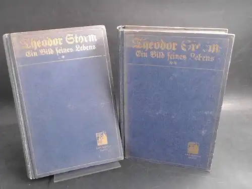 Storm, Gertrud: 2 Bände zusammen - Theodor Storm: Ein Bild seines Lebens. 1) Jugendzeit; 2) Mannesalter. 