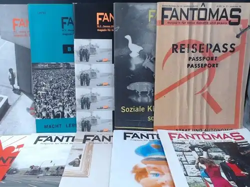 Verein für politische Bildung, Analyse und Kritk e. V. (Hg.): Fantômas. Magazin für linke Debatte und Praxis. Sonderbeilage zu ak- analyse + Kritik. Vollständige Sammlung...