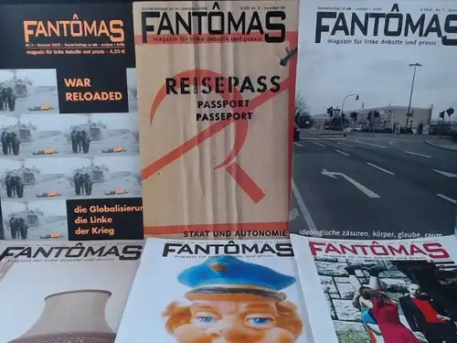 Verein für politische Bildung, Analyse und Kritk e. V. (Hg.): Fantômas. Magazin für linke Debatte und Praxis. Sonderbeilage zu ak  analyse + Kritik: Konvolut.. 