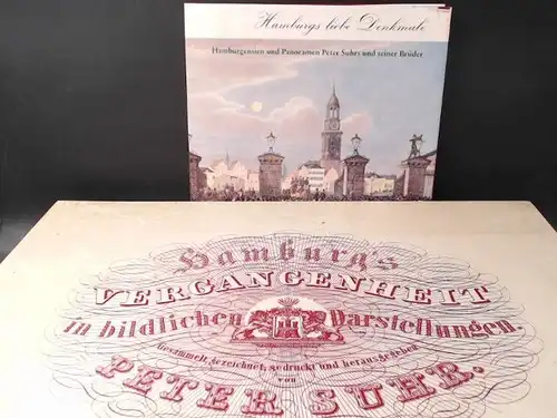 Suhr, Peter: Eine Bilder Kassette und ein Buch: Hamburg´s Vergangenheit in bildlichen Darstellungen. Faksimile Ausgabe. Eine Bilder Kassette mit 57 von 68 ausgewählten originalgetreuen Farbreproduktionen.. 