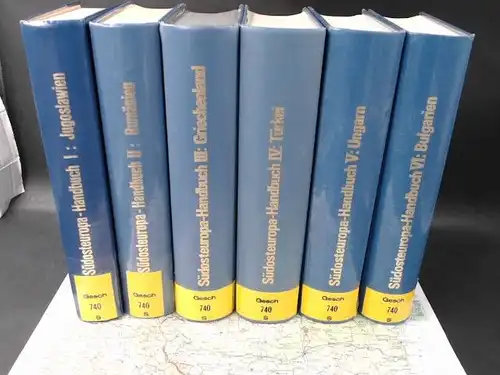 Grothusen, Klaus-Detlev (Hg.): Südosteuropa-Handbuch/ Handbook on Southern East Europe in 6 Bänden/in 6 Volumes: Band I/Vol.1: Jugoslawien/Yugoslavia; Band II/Vol.2: Rumänien/Romania; Band III/Vol.3: Griechenland/Greece; Band IV/Vol.4:...