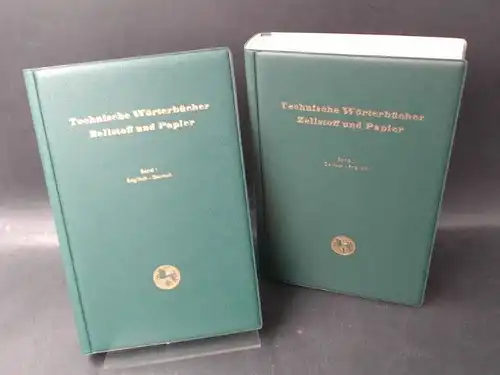 Weitzel, Wolfgang (Hg.) und Wilhelm Dultz (Hg.): Technische Wörterbücher Zellstoff und Papier in 2 Bänden - Deutsch - Englisch - Deutsch. 