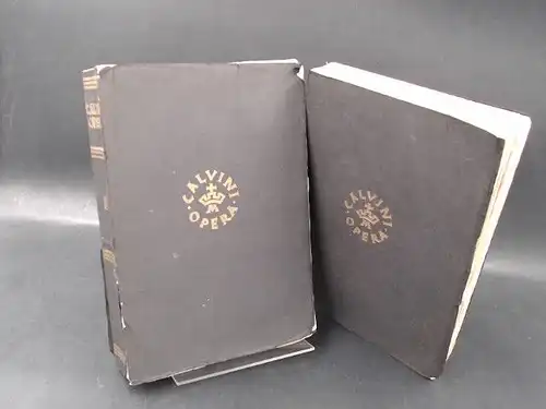Calvini  [Calvin], Joannis [Johannes], Petrus [Peter] Barth (Hg.) und Guilelmus [Wilhelm] Niesel (Hg.): 2 Bücher zusammen: Opera Selecta. 1) Volumen III: Institutionis Christianae religionis.. 