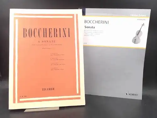 Boccherini, Luigi, Alfredo Piatti (Ed.) und  Gilberto Crepax (Ed.), Rudolf Ewerhart (Hg.), Klaus Storck (Hg.): Luigi Boccherini. 2 Notenbücher zusammen: 1) 6 Sonate per...