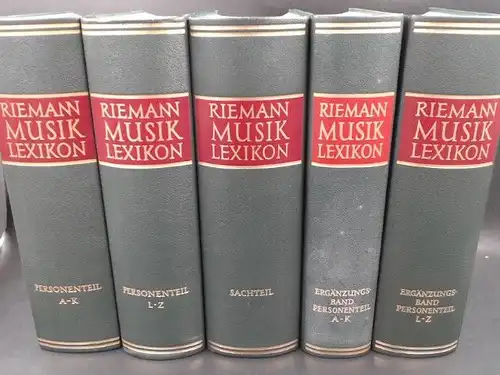Gurlitt, Willibald (Hg.), Hans Heinrich Eggebrecht (Hg.) und Carl Dahlhaus (Hg.): Riemann Musik Lexikon in 5 Bänden. 