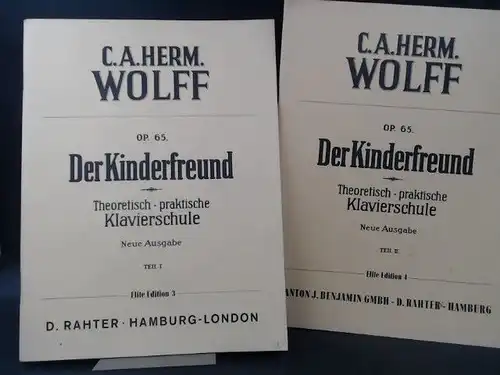Wolff, C. A. Herm: Der Kinderfreund OP. 65. in 2 Bänden. 