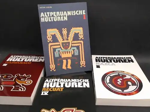 Eisleb, Dieter,  Museum für Völkerkunde Berlin (Hg.) und Renate Strelow: Altperuanische Kulturen in 4 Bänden: Band 1: Altperuanische Kulturen 1; Band  2: Nazca;...