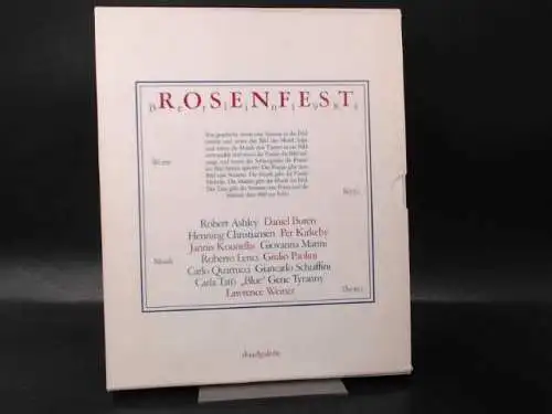 Berliner Künstlerprogramm des DAAD (Hg.): Rosenfest. Berlin 1984. Worte Bilder Musik Theater. 