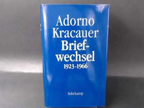 Schopf, Wolfgang (Hg.): Theodor W. Adorno. Siegfried Kracauer Briefwechsel 1923-1966. 