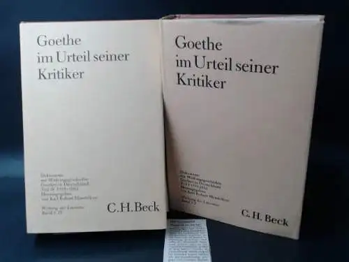 Mandelkow, Karl Robert (Hg.): Goethe im Urteil seiner Kritiker. Teil IV. Ein Buch und eine Zugabe.