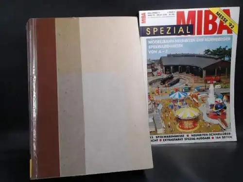 MIBA-Verlag (Hg.): MIBA Miniaturbahnen. Sammelband mit Heft 1-12/92 (vollständig) & 1 MIBA-Spezial 11 Messe ´92. 