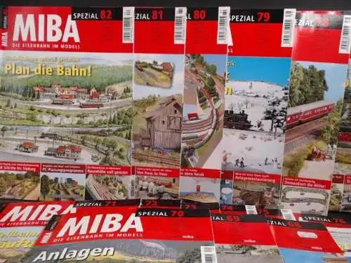 MIBA-Verlag (Hg.): MIBA-Spezial Die Eisenbahn im Modell 2006-2009/4 Jahrgänge (vollständig). 16 Hefte zusanmen. 