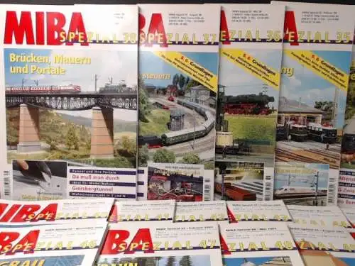 MIBA-Verlag (Hg.): MIBA-Spezial. 1998-2001/4 Jahrgänge (vollständig). 16 Hefte zusammen. 