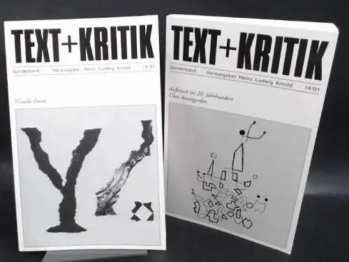 Arnold, Heinz Ludwig (Hg.): Text+Kritik: Nr. IX/97 (Visuelle Poesie) und IX/01 (Aufbruch ins 20.Jahrhundert. Über Avantgarden). 2 Sonderbände zusammen. 