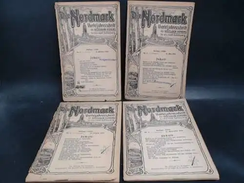 Schröder, N. A. (Hg.): Die Nordmark Nr. 1-4/1910. 13. Jahrgang. 4 Hefte zusammen.