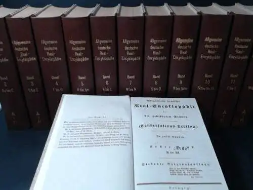 o. A: Allgemeine deutsche Real - Encyklopädie [Enzyklopädie] für die gebildeten Stände. In zwölf Bänden (vollständig). 