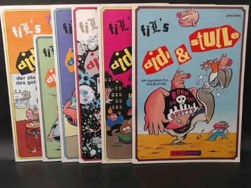 Fil: 6 Hefte zusammen: Didi & Stulle. 1) nummer Zwei, Höllen Glocken; 2) dreichen, Sie nannten ihn Didi & Stulle; 3) vieromat, Endstation Mars; 4) fümpf, Die Galgenvögel von St. Tropez; 5) fünfeinhalb, In der Patsche; 6) sechs; der Plan des Gott. 