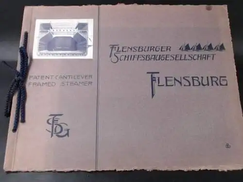 Flensburger Schiffsbau-Gesellschaft  (Hg.): Patent Cantilever Framed Steamer mit Seiten-Wasserballast Tanks. ("Patent Cantilever Boote"). 