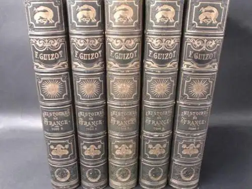 Guizot, Francois [M. (Monsieur)] und Alph. de Neuville (Ill.): L´Histoire de France. Vollständig in 5 Bänden. Depuis les temps plus reculés jusqu´en 1789. 
