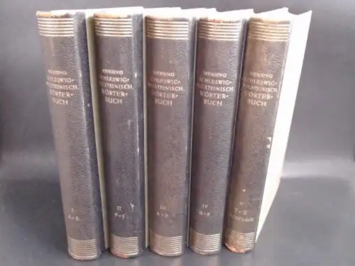 Mensing, Otto (Hg.): Schleswig-Holsteinisches Wörterbuch. Vollständig in fünf Bänden. 