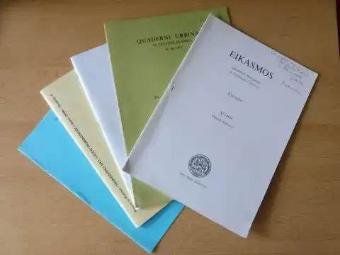 Burzacchini *, Gabriele: 5 TITELN von G. BURZACCHINI : "Su alcuni luoghi del I. V. di Ateneo" aus EIKASMOS Quaderni Bolognesi di Filologia Classica X/1999 S. 171-184 + Beitrag auf 4 Seiten von Nino Marinone + AUTOGRAPH * // "Alc. 130b Voigt-Hor. Carm. I 2