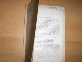 Calboli *, Gualtiero: TERENZIO, ANDRIA 481 488. Sonderdruck aus Band 124 (Ausschnitt)   Estratto   Extrait aus PHILOLOGUS   ZEITSCHRIFT FÜR KLASSISCHE.. 