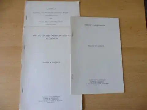 Calder, William: 3 TITELN v. WILLIAM M. CALDER III - IN ENGLISCH. : "THE SIZE OF THE CHORUS IN SENECA`S AGAMEMNON - Notes a. Discussions S. 32-35 / "SENECA`S AGAMEMNON" S.27-36 u. Book Reviews S.146-149 aus CLASSICAL PHILOLOGY 1975-1976. Sonderdruck - Est