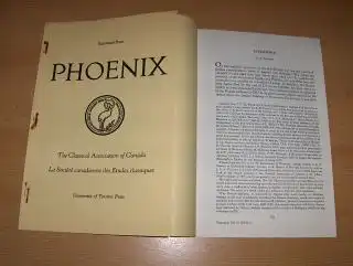 Derow, P. S: 2 TITELN v. P. S. DEROW - IN ENGLISCH. : "KLEEMPOROS" S.118-134 aus PHOENIX, Vol. 27 (1973) // "THE ROMAN CALENDAR" S.345-356 aus PHOENIX, Vol. 27 (1973). Sonderdruck - Estratto - Extraits. 