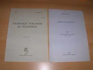 Dettori, Emanuele: 2 TITELN v. E. DETTORI : "RICERCHE SUL TEATRO GRECO" u. "NOTE E CONTRIBUTI - UNA PROPOSTA PER ARISTOPH. FR. 156, 7 K.-A." beides aus Giornale Italiano di Filologia - XLV - 1 - 1993 u. XLVI 2, 1994. v. S. 127 b. S. 132 u. v. S. 229 b. S.