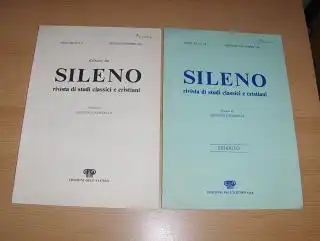 Pavano, Annamaria: 2 TITELN v. A. PAVANO: "OSSERVAZIONI SUL SOMNIUM SCIPIONIS DI CICERONE TRADOTTO IN GRECO DA MASSIMO PLANUDE" / "CORRUTTELE VERE E PRESUNTE NELLA TRADUZIONE PLANUDEA DEL SOMNIUM SCIPIONIS" beides aus SILENO rivista di studi classici e cr