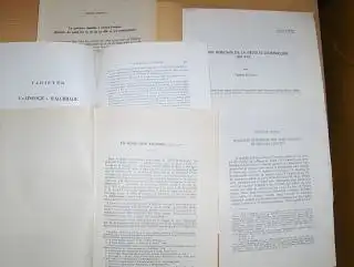 KONVOLUT v. 5 HEFTE IN FRANZÖSISCH : Tadeusz Kotula "LE FOND AFRICAIN DE LA REVOLTE D`HERACLIEN EN 413 aus ANTIQUITES AFRICAINES Tome 11 (1977) 257.. 