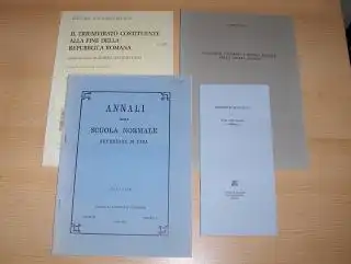 4 TITELN (ITALIENISCH.) ZUR ANTIKE GESCHICHTE : MARTIN DREHER "LA DISSOLUZIONE DELLA POLIS DI LEONTINI DOPO LA PACE DI GELA (424 a.C.)" aus ANNALI DELLA SCUOLA NORMALE SUPERIORE DI PISA, Serie III, Vol. XVI, 3, Pisa 1986, S. 637-660 // UMBERTO LAFFI "POTE