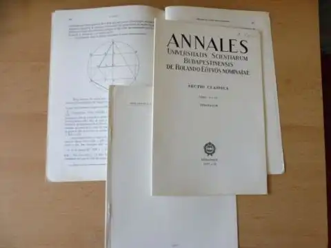 Falus, R: 3 TITELN v. R. FALUS (Franz.) : "L`ART POETIQUE D`HESIODE" 26 S. abgeschl. aus ANNALES UNIVERSITATIS SCIENTIARUM BUDAPESTINENSIS DE ROLAND EÖTVÖS NOMINATAE Sec...