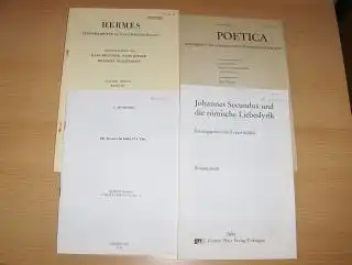 KONVOLUT VON 4 HEFTE RÖMISCHE / LATEINISCHE PHILOLOGIE (DEUTSCH.) : Marion Lausberg "Mimetisches bei Johannes Secundus" aus Johannes Secundus und die römische Liebeslyrik, G. Narr.. 