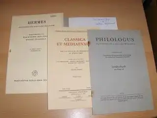 Korzeniewski, Dietmar: 4 TITELN v. DIETMAR KORZENIEWSKI : "Nachträge zum Carmen Bucolicum Gaddianum" aus CLASSICA ET MEDIAEVALIA Vol. XXX Fasc.1 2   2 Seiten..