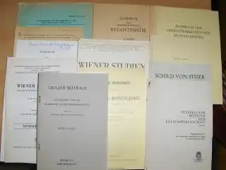 Stoessel, Franz, Robert Muth Franz Ferdinand Schwarz u. a: KONVOLUT VON 24 HEFTE AUS ÖSTERREICH   SONDERDRUCK (Deutsch/Italien.) : 4 x WIENER STUDIEN (versch.. 