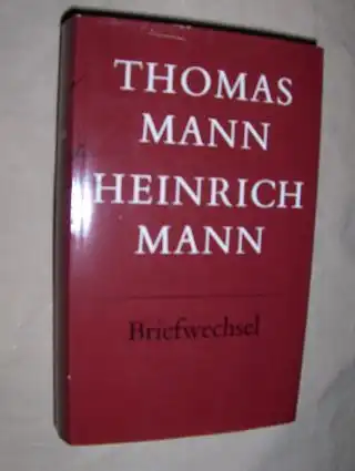 THOMAS MANN HEINRICH MANN - Briefwechsel 1900-1949. 