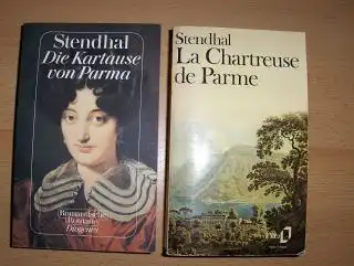 Stendhal, Friedrich von, Franz Blei (Nachwort 1) und Paul Morand (Preface 2): Die Kartause von Parma / La Chartreuse de Parme. 2 Taschenbücher - Livres de Poche Versions DEUTSCH / FRANCAIS. 
