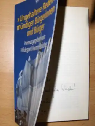 Hamm-Brücher (Hrsg.), Hildegard: Ungehaltene Reden mündiger Bürgerinnen und Bürger. + AUTOGRAPH *. 