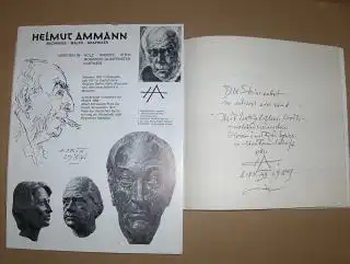 Colberg (Einleitung), Klaus: HELMUT AMMANN  - Gedichte in Stein. + AUTOGRAPH *. Adrianas Galerie Memmingen 1987. 