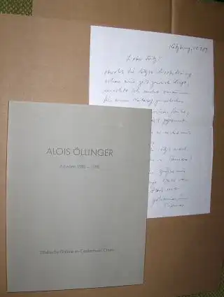 Müller-Mehlis (Einleit.), Reinhard: ALOIS ÖLLINGER - Arbeiten 1982 - 1988 *. 