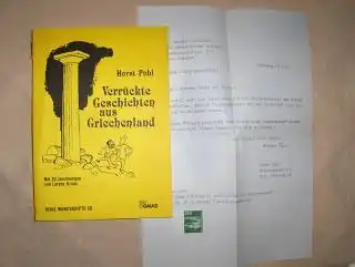 Pohl *, Horst: Verrückte Geschichten aus Griechenland. Mit 20 Zeichnungen von Lorenz Kraus. Reihe Manuskript 56. 