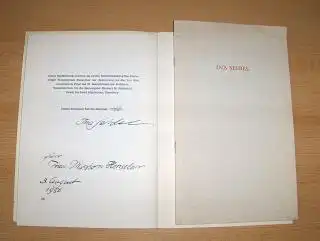 Seidel, Ina und Joachim Günther (1): INA SEIDEL - 2 Festschriften anläßlich ihres 70. Geburtstags 15.September 1975 + AUTOGRAPHE. INA SEIDEL FEIERT.../ INA SEIDEL DANKE AN BAYERN LESUNG.