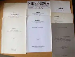 KONVOLUT v. 8 HEFTE IN ITALIENISCH: Anna Luisa Castelli Montanari (signiert) "UNA DECLAMAZIONE DEL SATYRICON VISTA IN UNA PROSPETTIVA RETORICA" aus MAIA (Anno XXXII G.-Apr. 1980) 53-59 // Vincenzo Francesco Cicerone "PROPOSTE DI INNOVAZIONI METODOGICO-DID