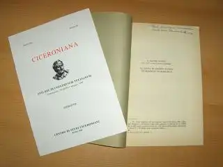 Classen *, C. Joachim: 2 TITELN v. C.J. CLASSEN (ITALIENISCH / DEUTSCH) : " LA DIFESA DI VALERIO FLACCO: UN`ORAZIONE DI CICERONE" aus STUDI IN...