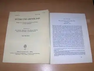 Abel, Karlhans: 2 TITELN v. KH. ABEL : "Die Selbsterfassung der Persönlichkeit in der römischen Geistesgeschichte" Ein Vortrag S.165 176 // "Horaz auf der Suche.. 