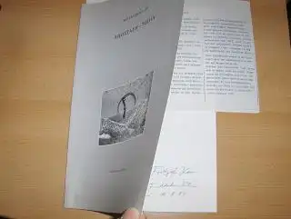 Klein, Fridhelm und Michaela Schleunung: FRIDHELM KLEIN "ABSTAND-LANDSCHAFTEN" (Zeichnungen Fotografie Malerei) KRETA ATHEN THESSALONIKI PATRAS 1984 + AUTOGRAPH + 1 Seit.-Erklärung zur Performance. GRIECHISCH/ENGLISCH/DEUTSCH. 